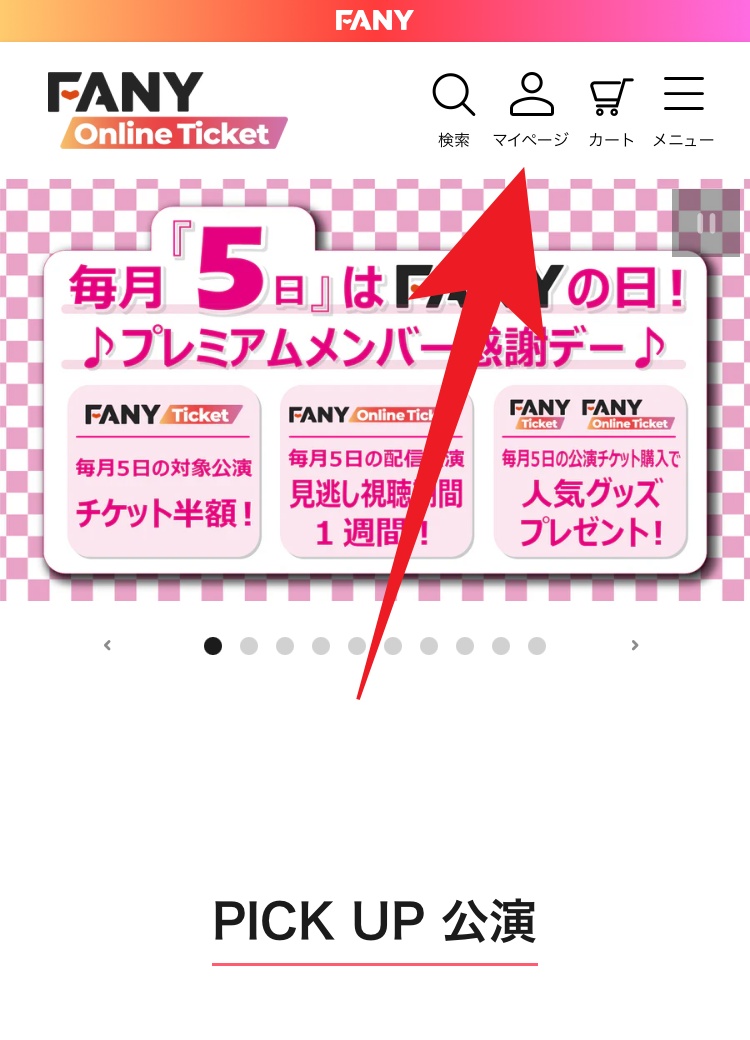 Fany FANYオンラインチケットの視聴方法!配信の見方&テレビで見る方法を画像付きで解説!
